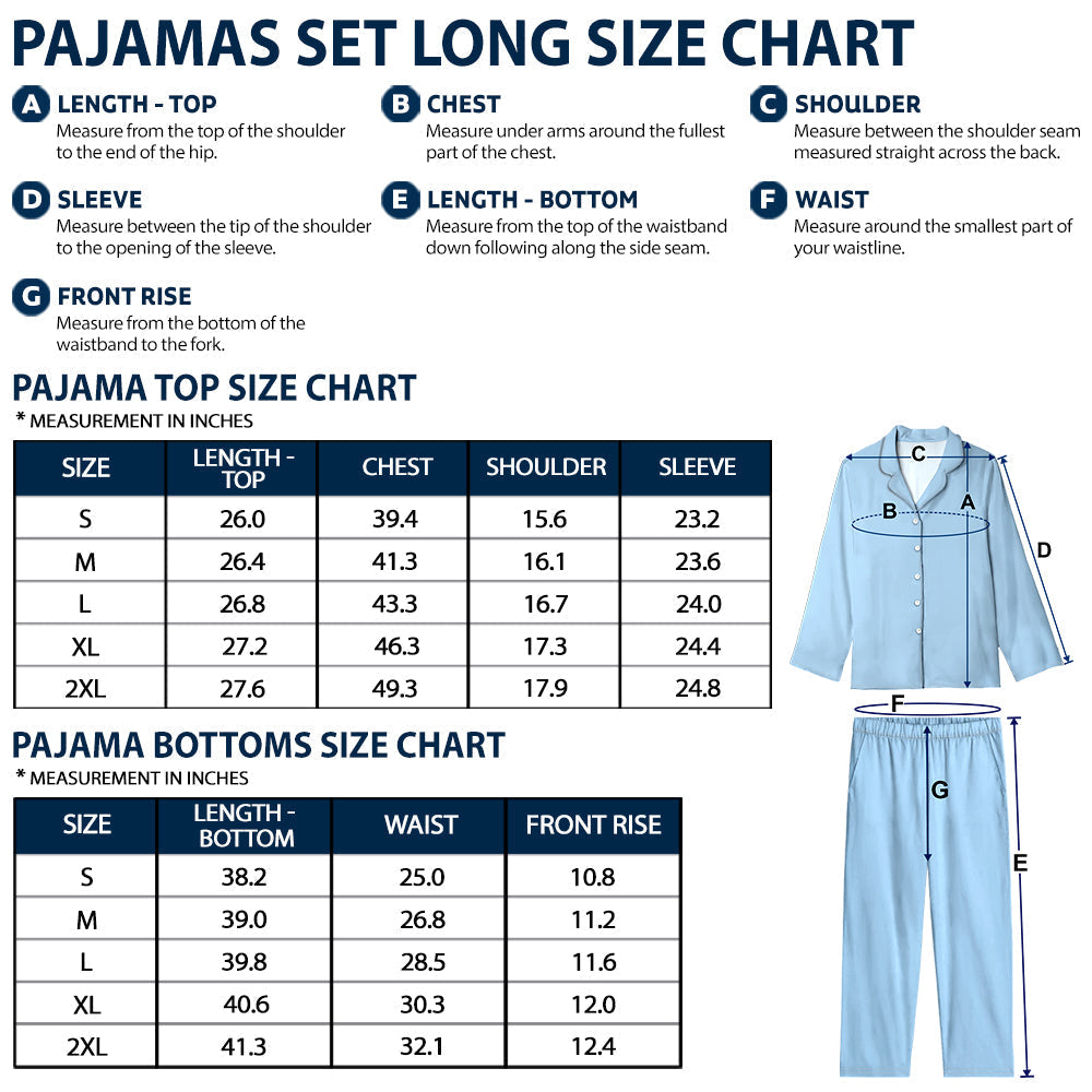 Couple Hubby & Wifey Est - Gift For Couples - Personalized Long Pajamas Set