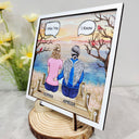 I Miss You I Know - Memorial Gift For Family, Friends, Siblings - Personalized 2-Layered Wooden Plaque With Stand