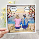 I Miss You I Know - Memorial Gift For Family, Friends, Siblings - Personalized 2-Layered Wooden Plaque With Stand