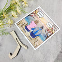 I Miss You I Know - Memorial Gift For Family, Friends, Siblings - Personalized 2-Layered Wooden Plaque With Stand