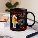 Gift For Couples, Gift For Wife - Kissing Couple Funny I Love You With All My Heart - Personalized Mug