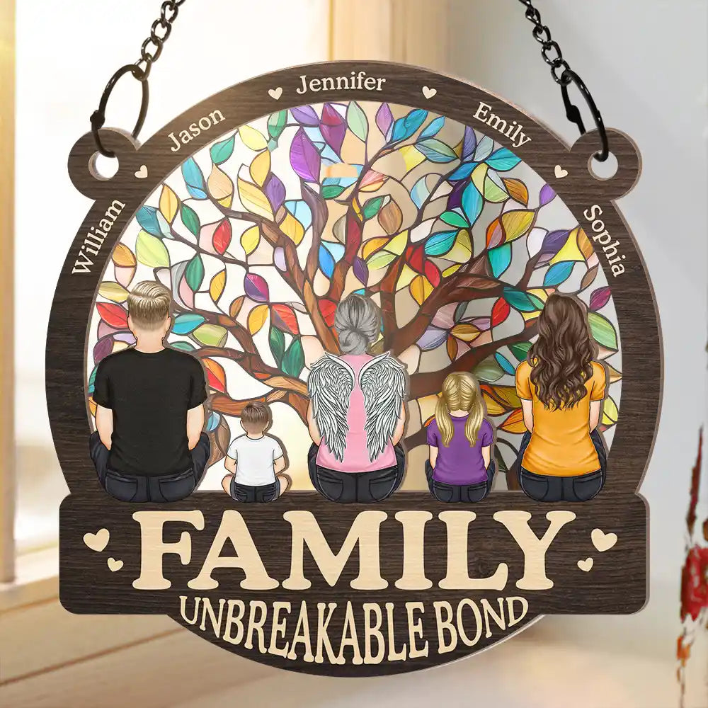 Family - Family Unbreakable Bond Tree Of Life - Personalized Window Hanging Suncatcher Ornament