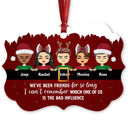 Bestie Which One Is The Bad Influence - Gift For Best Friends - Personalized Custom Wooden Ornament, Aluminum Ornament