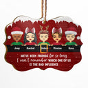 Bestie Which One Is The Bad Influence - Gift For Best Friends - Personalized Custom Wooden Ornament, Aluminum Ornament