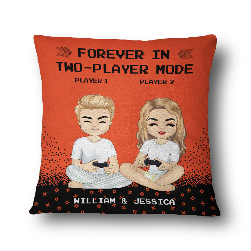 Player 1 Player 2 - Gift For Gaming Couples - Personalized Custom Pillow