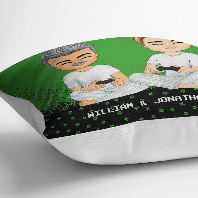 Player 1 Player 2 - Gift For Gaming Couples - Personalized Custom Pillow