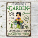 Gardening Find My Soul Chibi - Gift For Mother - Personalized Custom Classic Metal Signs