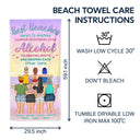 Here's To Another Summer - Gift For Bestie - Personalized Custom Beach Towel