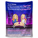 Sister Building Hug This Blanket - Gift For Sister - Personalized Fleece Blanket