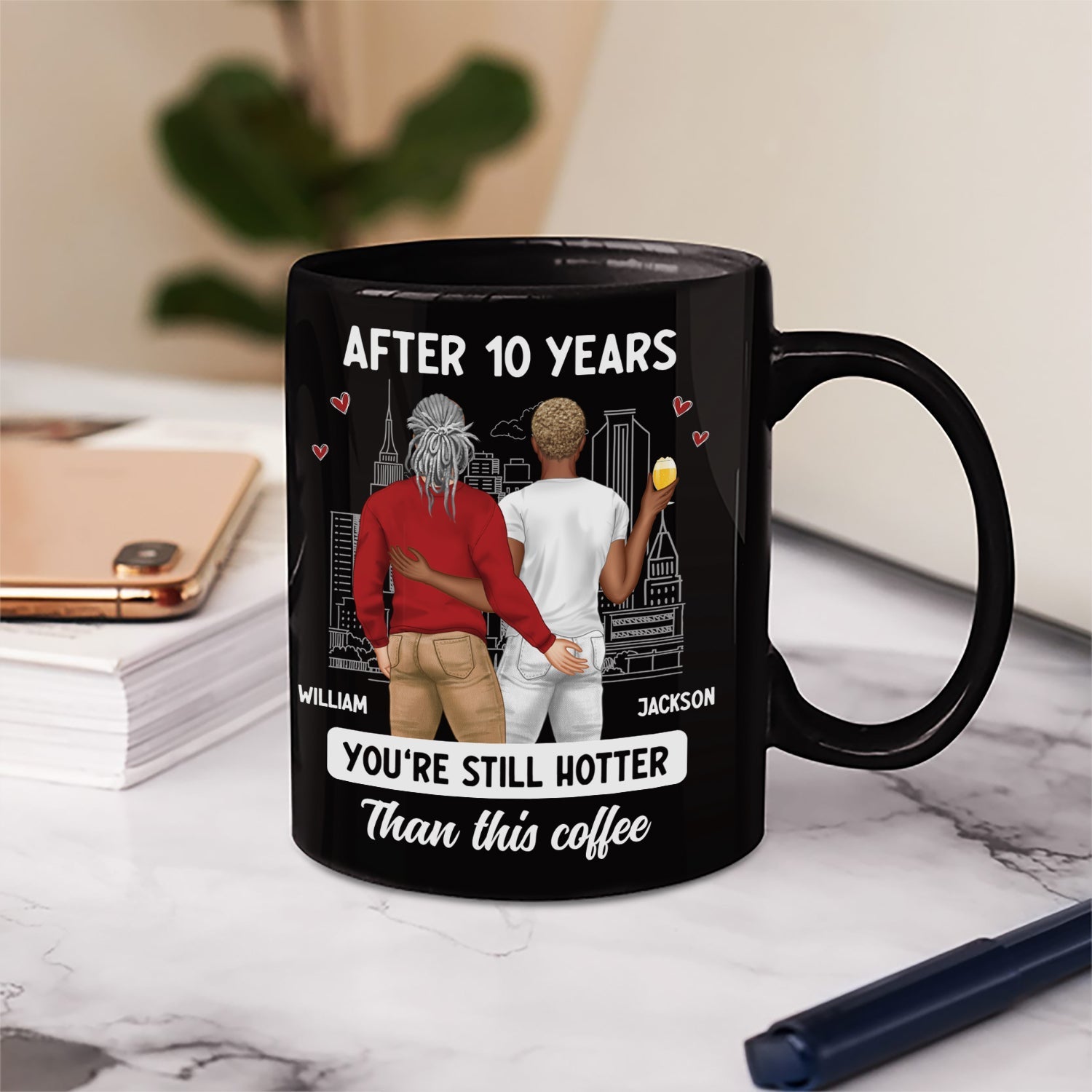 Couple After Years Hotter Than This Coffee - Gift For Couples - Personalized Mug