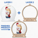 Christmas Side View Couple Best Thing On The Internet - Gift For Couples - Personalized 2-Layered Mix Ornament