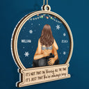 Christmas Kissing Couple It's Just You Always Sexy - Gift For Couples - Personalized 2-Layered Mix Ornament