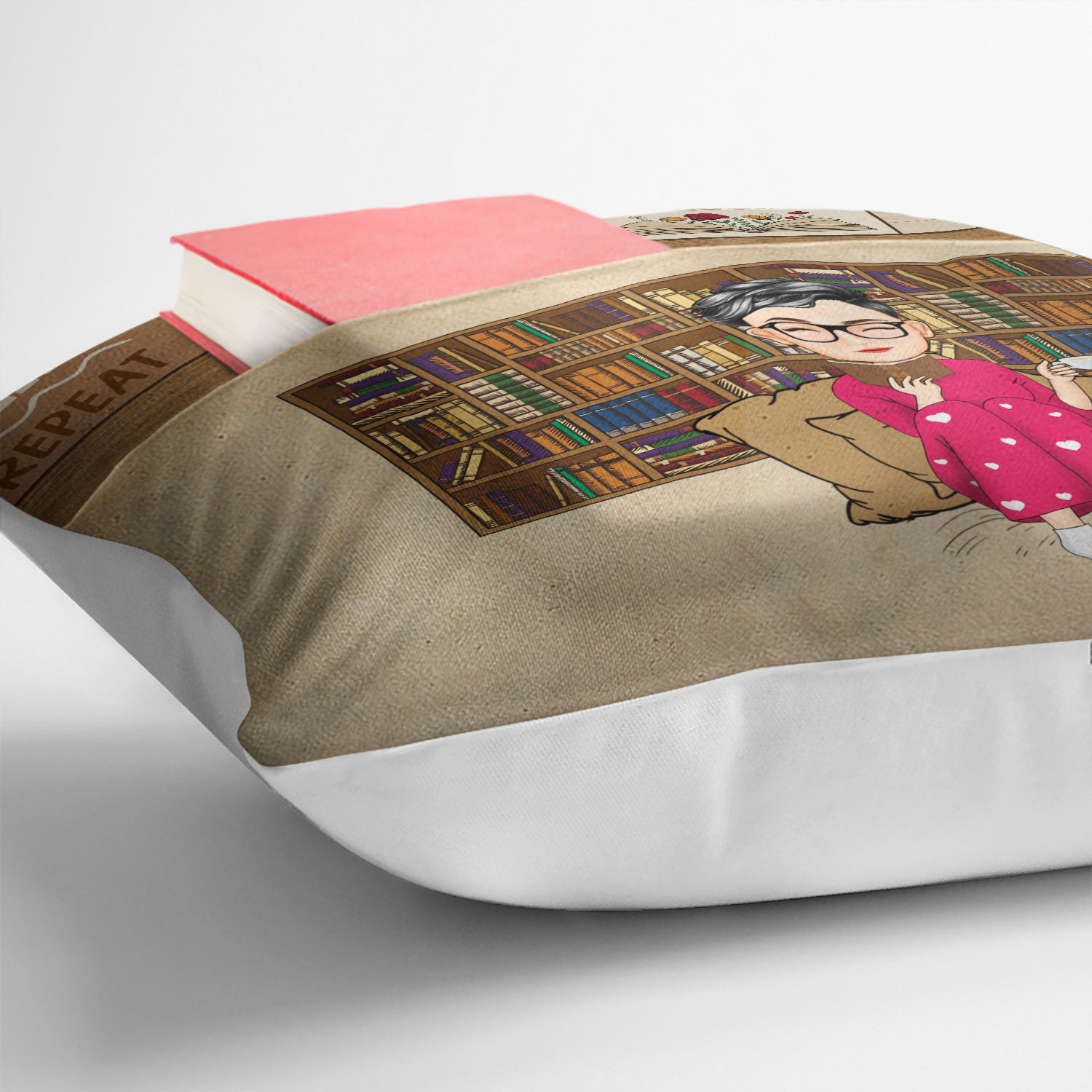 Reading My Reading Pillow - Gift For Book Lovers - Personalized Pocket Pillow