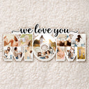 Custom Photo Mom We Love You - Gift For Mother - Personalized Custom Shaped Photo Light Box