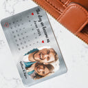 Custom Photo The Day We Became Us - Gift For Couples - Personalized Aluminum Wallet Card