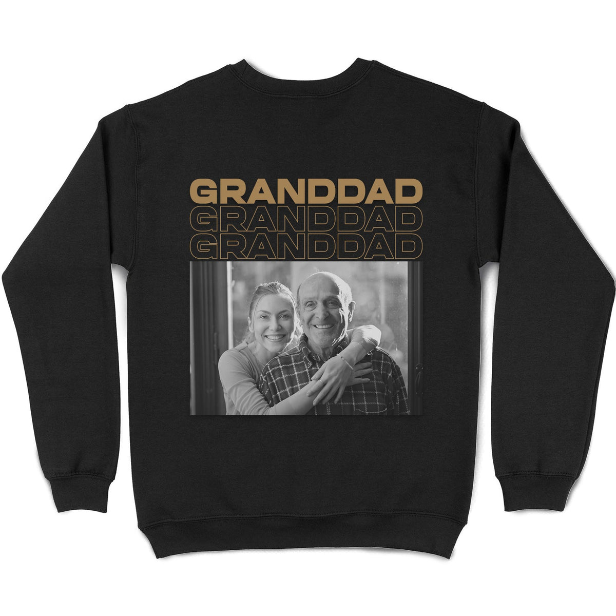 Custom Photo B&W - Gift For Father - Personalized T Shirt