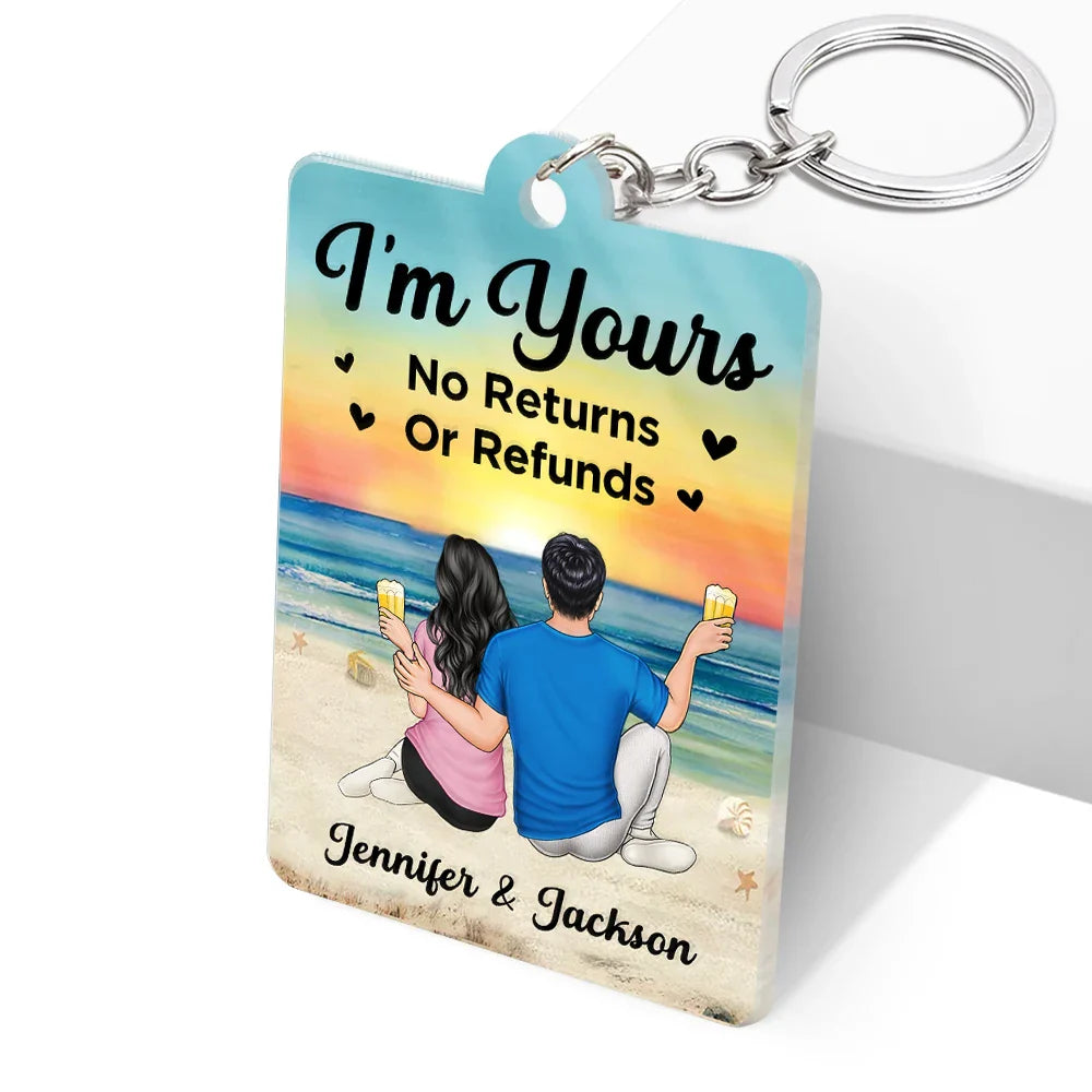 Couple Favorite Song I'm Yours No Returns - Gift For Couples - Personalized Acrylic Keychain