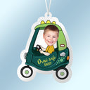 Custom Photo Drive Safe Daddy - Birthday, Loving Gift For Dad, Father, Papa, Grandpa - Personalized Photo Air Freshener