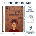 Afro,Gift For Women,Love - Prayer Changes Things Afro - Personalized Leather Journal