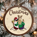 Gift For Bestie, Gift For Sisters - Besties Forever Soul Sisters - Personalized 2-Layered Wooden Ornament