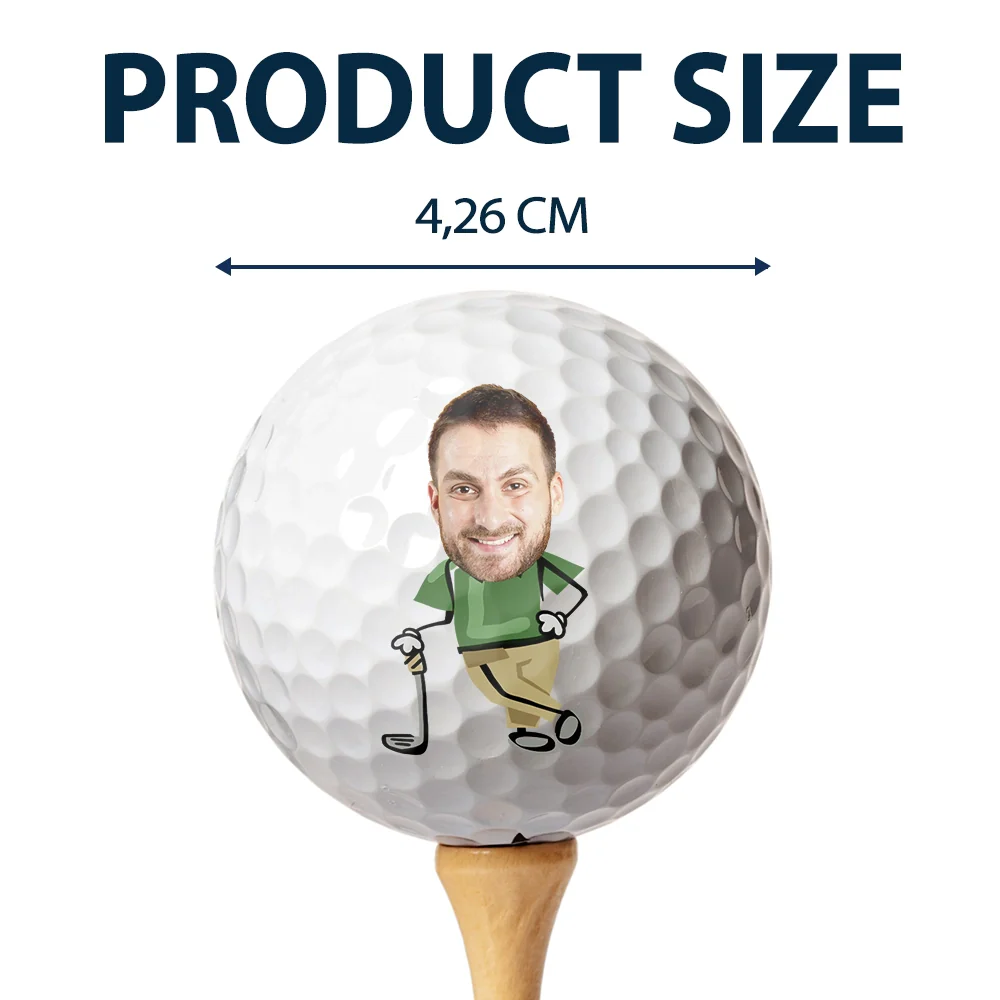 Golf, Sport Dad, Gift For Women, Gift For Father, Gift For Grandpa, Gift For Yourself - Custom Photo If Found Return To This Guy Funny Art - Personalized Golf Ball
