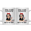 Gift For Bestie - Turban Woman Bestie I'd Shank Right In The Kidney - Personalized Mug