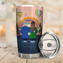 Mother And Daughter Linked Together - Personalized Custom Tumbler