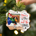 You And Me And The Dogs - Christmas Gift For Dog Cat Lovers - Personalized Custom Wooden Ornament