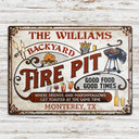 Personalized Fire Pit Get Toasted Custom Classic Metal Signs