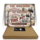 Personalized Fire Pit Get Toasted Custom Classic Metal Signs