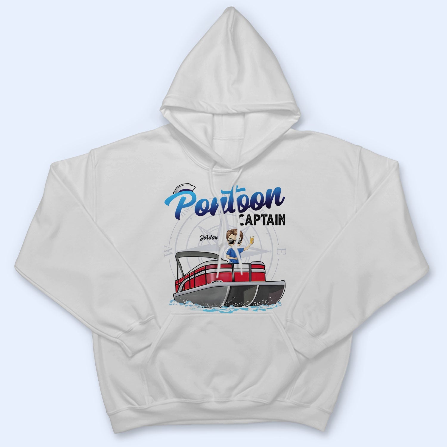 Boating Pontoon Captain - Birthday, Traveling, Cruising Gift For Pontooning Lovers, Beach Lovers, Travelers - Personalized Custom T Shirt