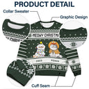 Meowy Christmas - Christmas Gift For Cat Lovers - Personalized Unisex Ugly Sweater