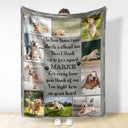 Custom Photo When Tomorrow Starts Without Me - Pet Memorial Gift - Personalized Fleece Blanket