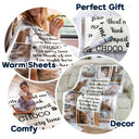 Custom Photo When Tomorrow Starts Without Me - Pet Memorial Gift - Personalized Fleece Blanket