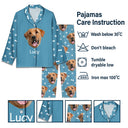 Custom Photo Pet Faces - Gift For Dog Lovers, Cat Lovers - Personalized Long Pajamas Set