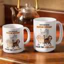 Good Morning Funny Cartoon Cats Walking - Gift For Cat Lovers - Personalized White Edge-to-Edge Mug