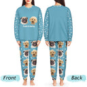 Custom Photo Pet Faces - Gift For Dog Lovers, Cat Lovers - Personalized Unisex Pajamas Set