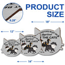 All Visitors Must Be Approved By The Cats - Gift For Cat Lovers - Personalized Custom Shaped Wood Sign