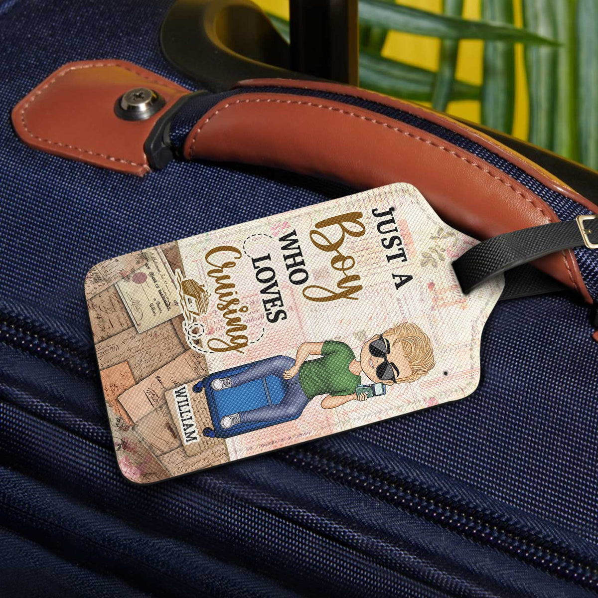 Just A Girl Who Loves Traveling - Gift For Travel Lovers - Personalized Luggage Tag