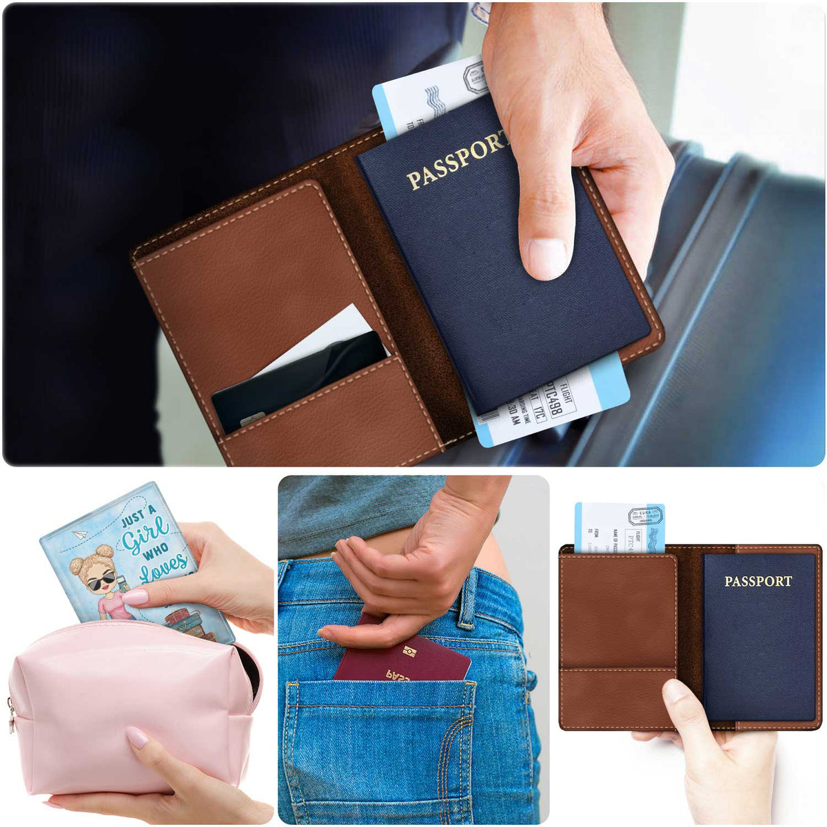 It's On My List - Gift For Traveling Lovers, Vacation Lovers, Travelers, Him, Her - Personalized Passport Cover, Passport Holder