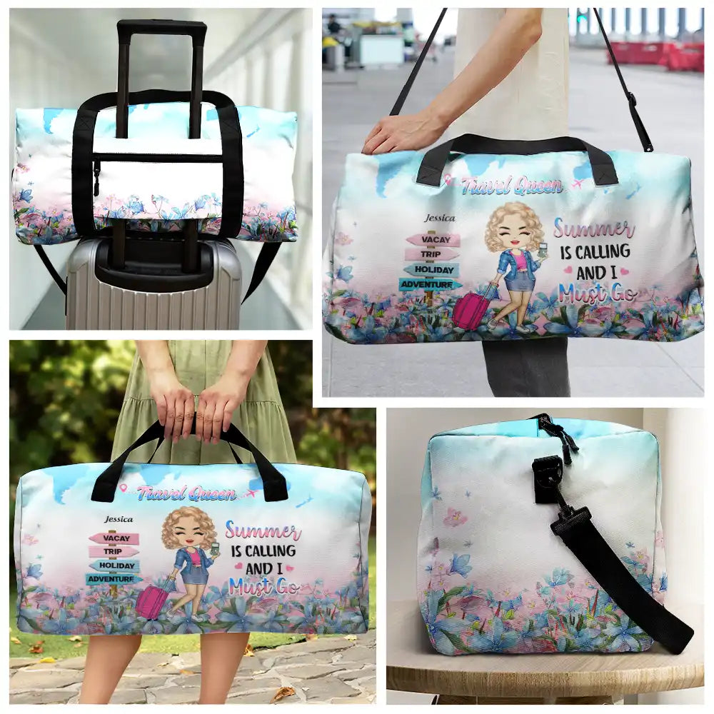 Travel Queen Living My Best Life - Personalized Duffle Bag