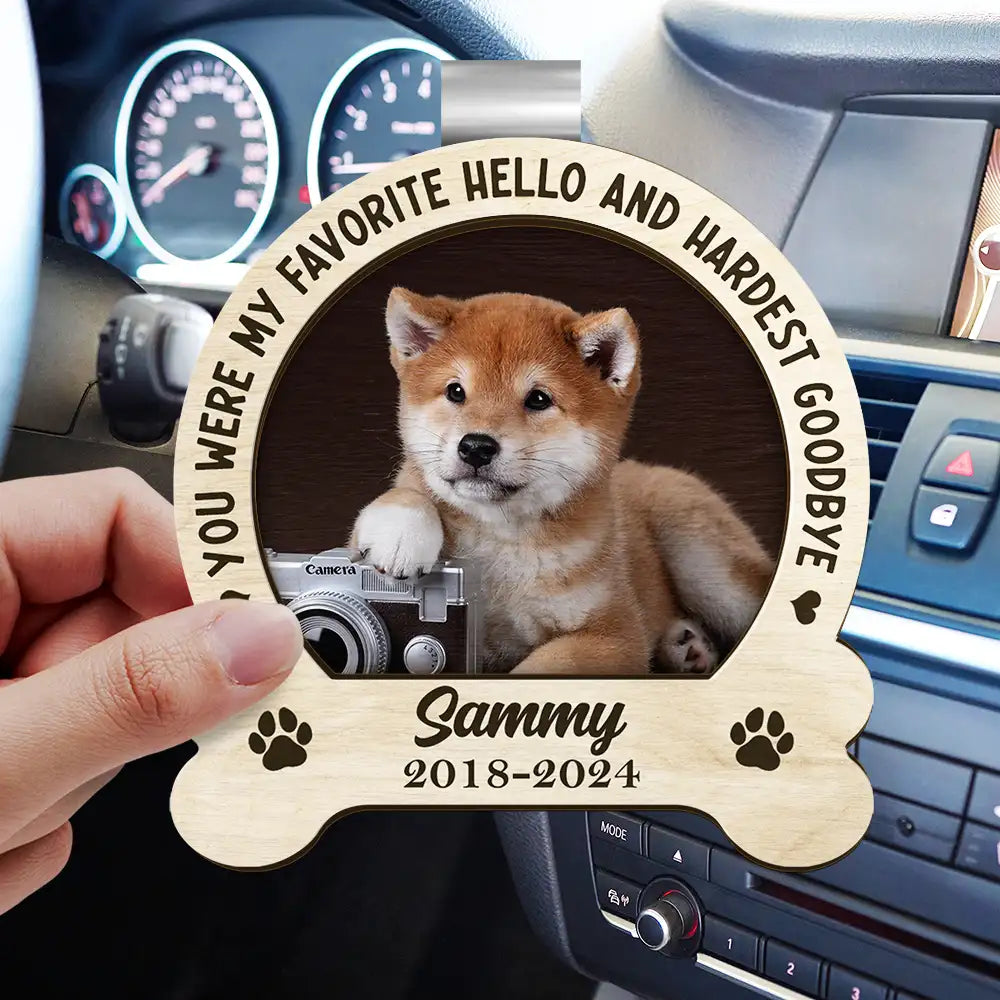 Custom Photo Memorial You Would Have Lived Forever - Personalized Custom Shaped Car Visor Clip