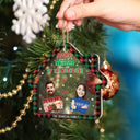 Custom Photo Funny Family Faces This Side Of The Nuthouse - Personalized 2-Layered Mix Ornament