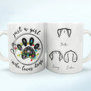 Dog Lovers - Christmas Paw Print Just A Girl Boy Who Loves Dogs - 3D Inflated Effect Printed Mug, Personalized White Edge-to-Edge Mug