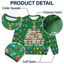 Cat Lovers - Meowy And Bright Catmas Tree - Personalized Unisex Ugly Sweater