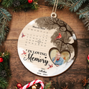 Memorial - Custom Photo Calendar The Day God Called You Home Memorial - Personalized 2-Layered Wooden Ornament