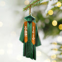 Continue Shopping,Christmas,Graduation,Happy- Graduation Gown - Personalized Custom Shaped Acrylic Ornament