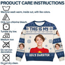 Gift For Yourself - Christmas Custom Photo This Is My Ugly Sweater - Personalized Unisex Ugly Sweater