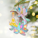 Yoga, Gift For Yourself - Yoga Lover On Lotus Moon - Personalized Cutout Acrylic Ornament