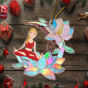 Yoga, Gift For Yourself - Yoga Lover On Lotus Moon - Personalized Cutout Acrylic Ornament